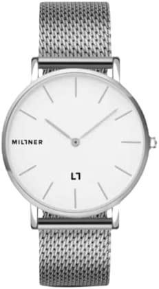 Miltner orologio Mayfair S Silver 36mm bianco quarzo acciaio MLW0012