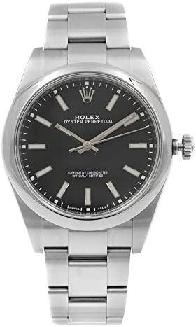 Rolex Oyster Perpetual Black Dial Automatic Mens Watch 114300BKSO