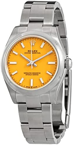 Rolex Oyster Perpetual 31 Automatic Chronometer Yellow Dial Ladies Watch 277200Y…