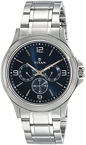 Titan Workwear Men’s Chronograph Watch | Quartz, Water Resistant, Stainless Stee…
