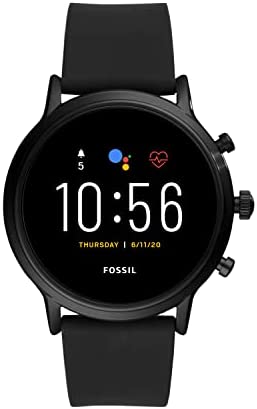 Fossil Gen 5 Carlyle Stainless Steel Touchscreen Smartwatch with Speaker, Heart …