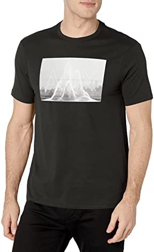 A|X ARMANI EXCHANGE Men’s City Box Logo Design Slim Fit T-Shirt