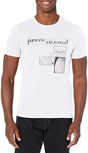A|X ARMANI EXCHANGE Men’s Geometric Logo Design Slim Fit T-Shirt