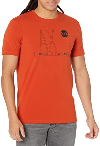 A|X ARMANI EXCHANGE Men’s Ax Logo Design Slim Fit T-Shirt