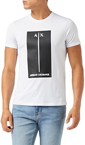A|X ARMANI EXCHANGE Men’s Contrast Box Embossed Logo T-Shirt