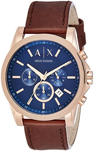 Armani Exchange Men’s AX2508 Brown Leather Watch