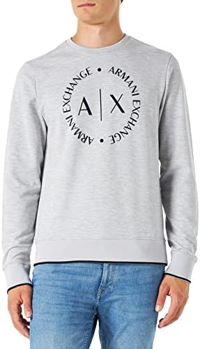 A|X ARMANI EXCHANGE Men’s Long Sleeve Sweatshirt with Big Logo