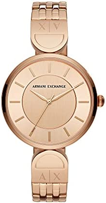 Armani Exchange Womens Analogue Quartz Watch with Stainless Steel Strap AX5328
