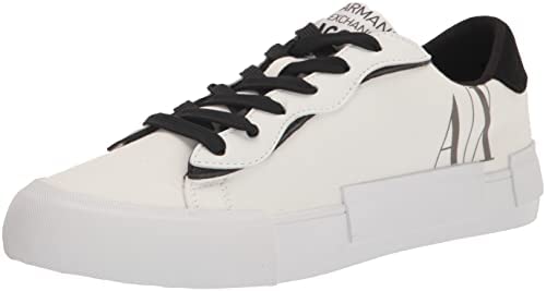 A|X ARMANI EXCHANGE Women’s Lace Up Icon Project Logo Sneaker
