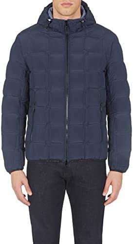 A|X ARMANI EXCHANGE Men’s Real Down Box-Quilted Jacket