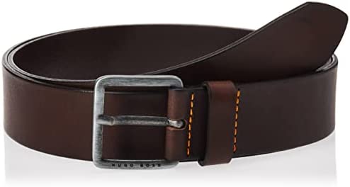 Hugo Boss Jeeko Men’s Orange BOSS Italian Leather Belt