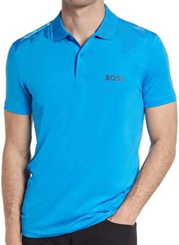Hugo Boss Mens Paddytech Polo Shirt Regular Fit Soft Touch Cotton 50474289