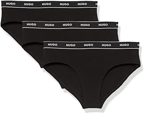 Hugo Boss Women’s 3-Pack Repeat Logo Cotton Stretch Hipster Briefs