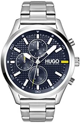 HUGO by Hugo Boss #Chase Men’s Multifunction Stainless Steel and Link Bracelet C…