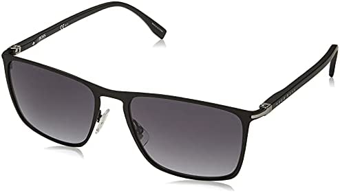Hugo Boss 1004/S Matte Black Rectangular Sunglasses, 56mm