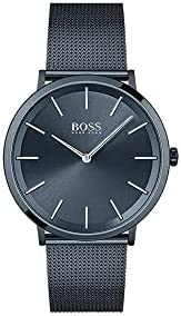 BOSS Hugo by Hugo Black Men’s Quartz Watch with Stainless Steel Strap, Blue, 20 …