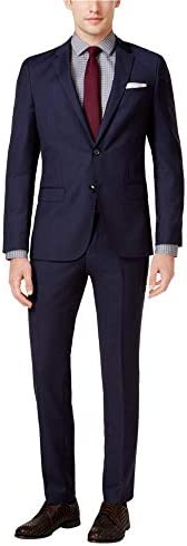 Hugo Boss Mens Textured Grid Formal Tuxedo