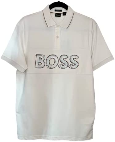 Hugo Boss Men’s Modern Center Logo Regular Fit Polo Shirt