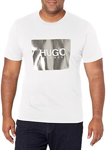 Hugo Boss Men’s Dolive Crew Neck Logo Box Jersey T-Shirt