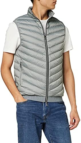 A|X ARMANI EXCHANGE mens Real Down Quilted Packable Vest