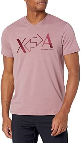 A|X ARMANI EXCHANGE Men’s X to a & Back Slim V-Neck T-Shirt