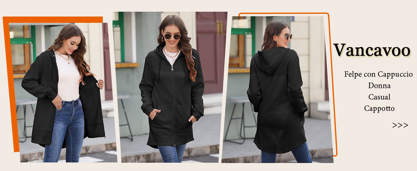 Felpe con Cappuccio Donna