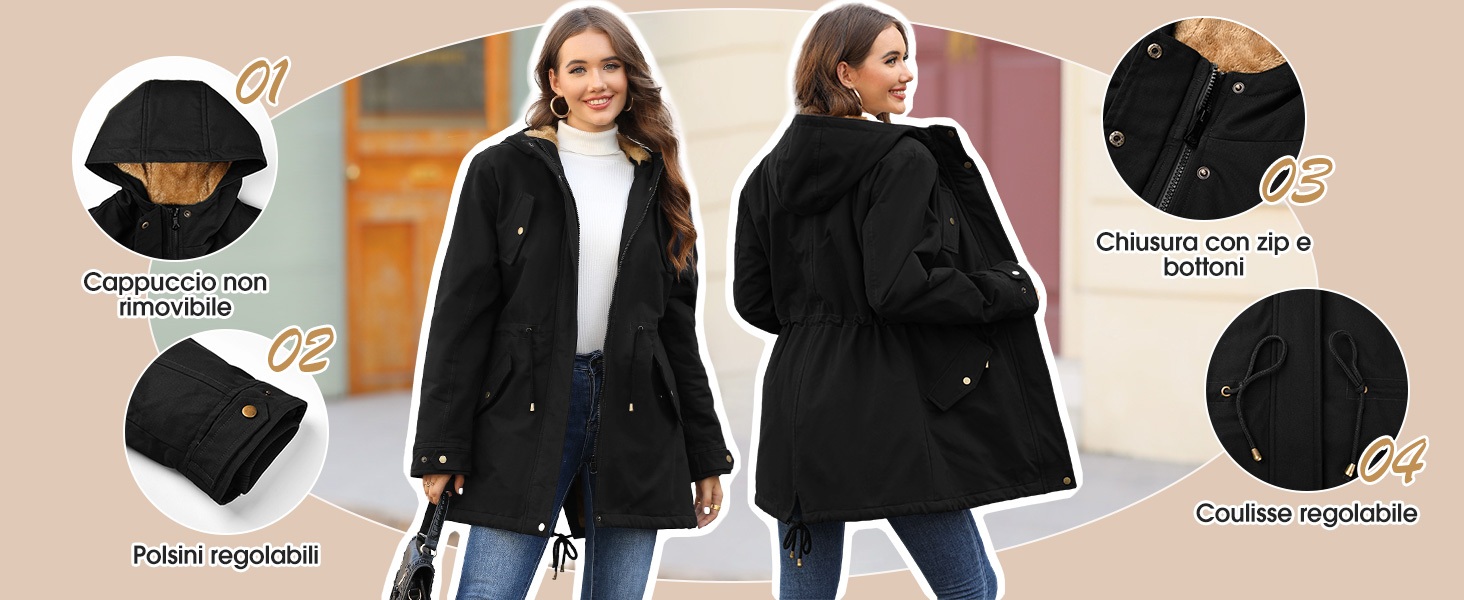 Cappotto Giubbotto Donna