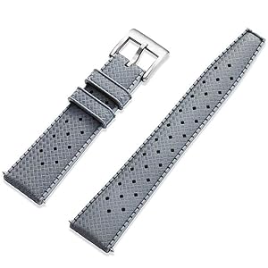 Tropicale Stile Cinturino Orologio FKM Sgancio Rapido Gomma Fluorurata 20mm 22mm