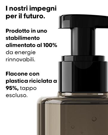 Absolut Repair Molecular, sostenibilità, flacone con plastica riciclata, energie rinnovabili