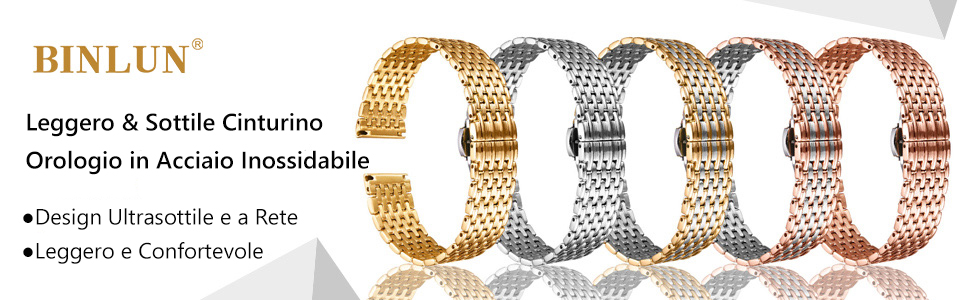 Cinturino Orologio in Acciaio Inossidabile