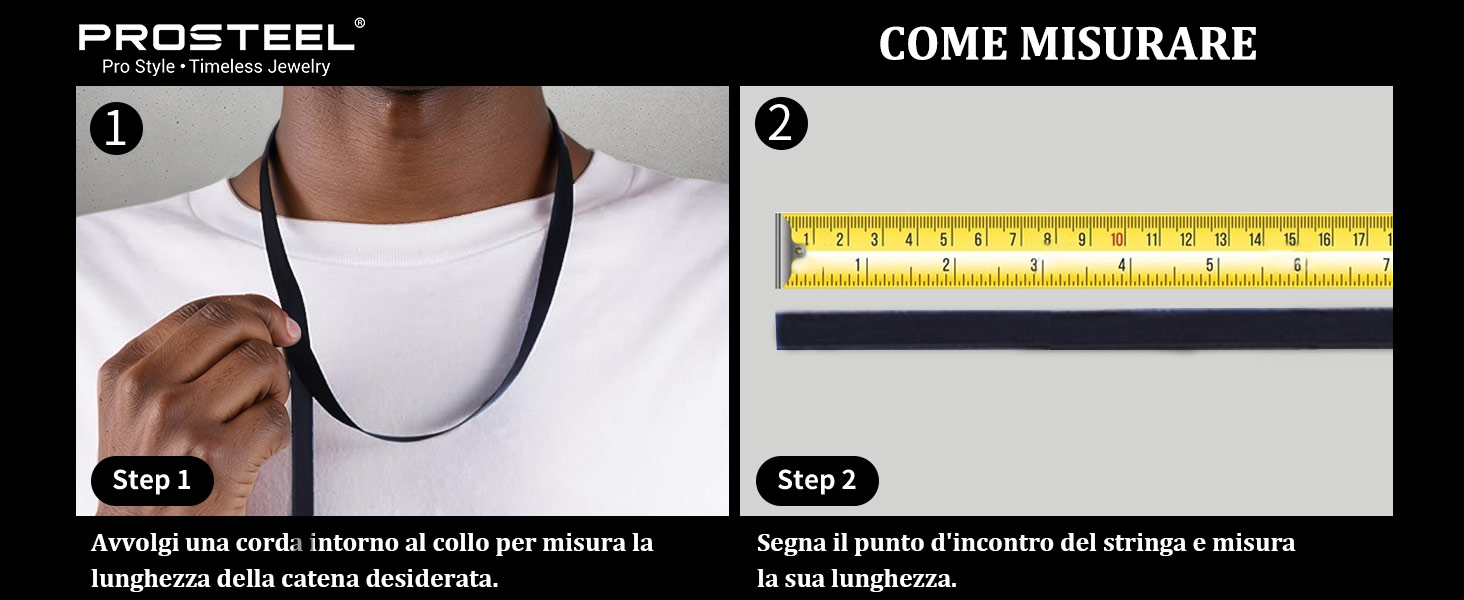 Diagramma delle istruzioni mediche o tecniche che mostra le fasi di misurazione con una scala a righello.
