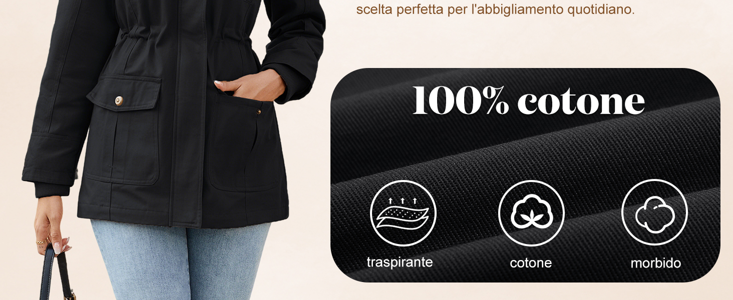 Giubbotto Primaverile con Cappuccio Casual con Zip Antivento Staccabile Giacche Giaccone Outdoor