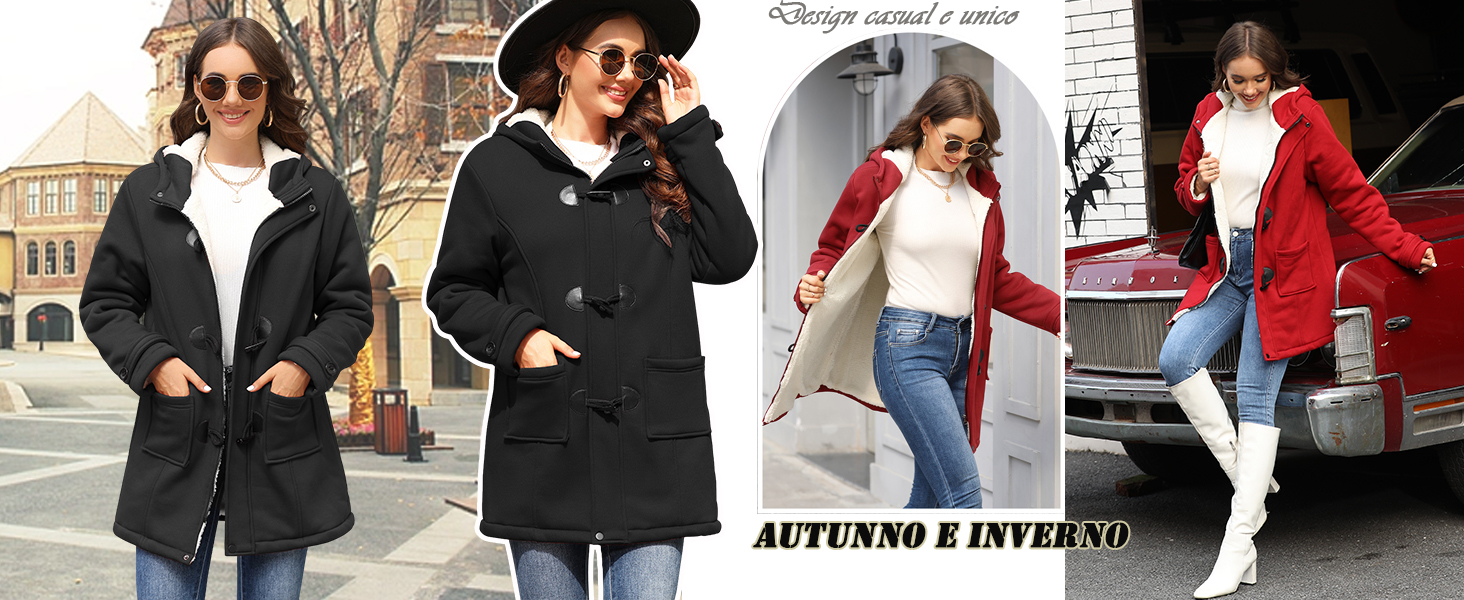 Vancavoo Cappotto Donna Invernale 