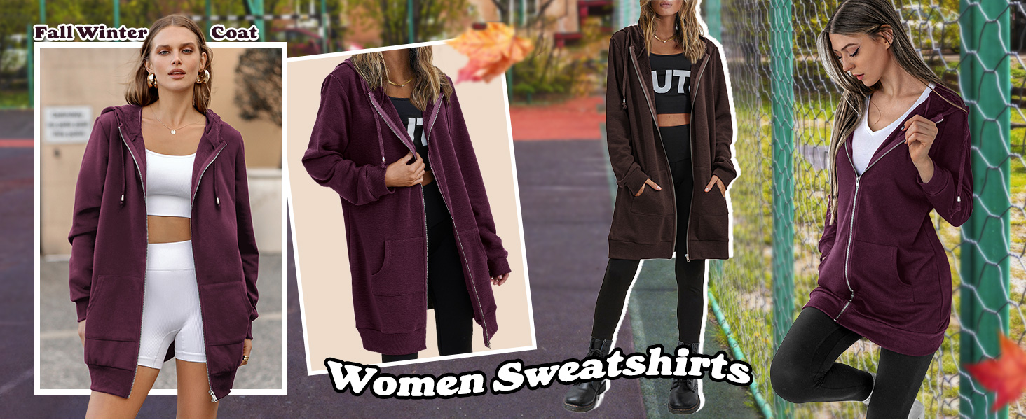 Donna Lungo Caldo Oversize Zip Cappotto