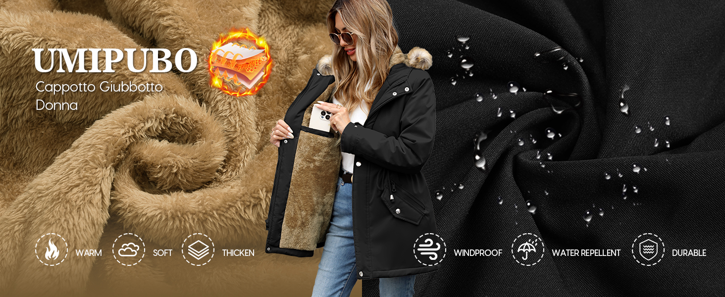 Cappotto Invernale da Donna Giubbotto Donna Invernale Parka Cappotto Felpa con Cappuccio