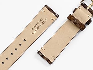 BSIONSTRAP Cinturini per Orologi da Uomo, Pelle Italiana
