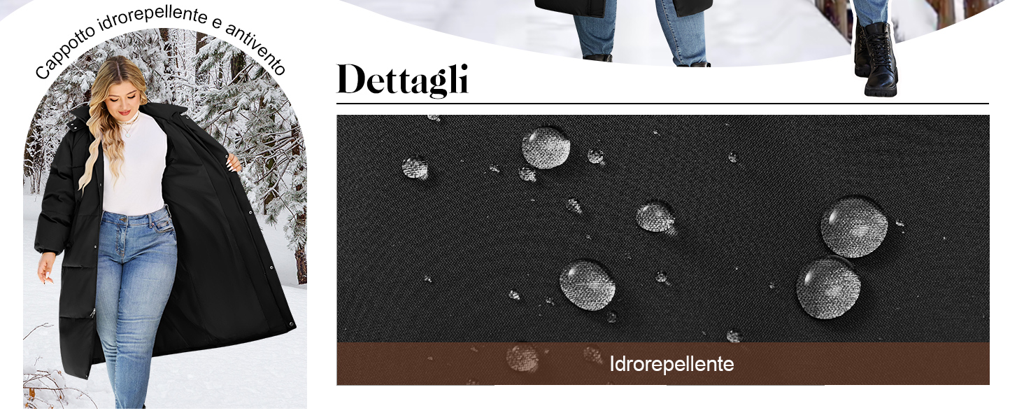 Il testo recita «R» seguito da una serie di immagini sullo stile di vita dei prodotti che mostrano abiti e accessori disposti in un formato collage.